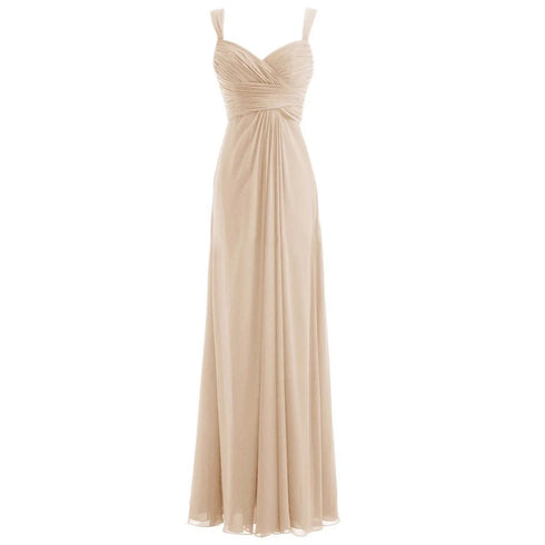 A Line Chiffon Sweetheart Bridesmaid Dress For Evening With Pleated Off Shoulder Silhouette And Lace Up Back