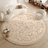 Light Luxury Round Large Area Carpet for Living Room and Bedroom Rug