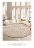 Light Luxury Round Large Area Carpet for Living Room and Bedroom Rug