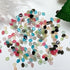 50pcs 3D Kawaii Colorful Leaf Nail Art Charms - Mixed Resin Nail Decorations and Acrylic Rhinestones for DIY Manicure Accessories and Press-On Nails