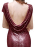 Sequined Bridesmaid Dresses Mermaid Style With Short Sleeves And O Neck For Summer Formal Wedding Party