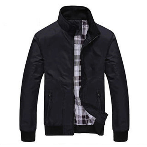 Stylish Men's Spring Jacket with Elastic Cuffs - Versatile Casual Outdoor Coat for Autumn Mountaineering Adventures