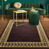 Modern Bordered Rugs for Living Room and Bedroom Decorative Area Carpet Non-slip Floor Mat
