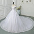 Maria Novia Off The Shoulder Princess Sweetheart Wedding Dress For Women Glitter Vintage Bride Bridal
