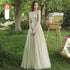 Strapless Applique Tulle Bridesmaid Dress With Floral Embellishments Evening Gown