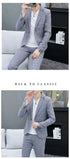 Korean Slim Fit Two-Piece Suit Set for Men Casual Trendy British Style Coat and Trousers