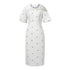 Work Style Striped Floral Formal Occasion Dress Women Clothes