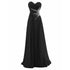 Strapless A-Line Chiffon Bridesmaid Dress With Beading Crystals and Pleats Corset Back
