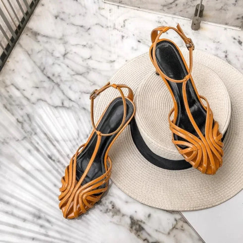 Sexy T Strap Heels For Women Sandals Narrow Band Party