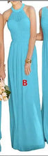 A-Line Chiffon Bridesmaid Dresses Elegant Floor-Length Sleeveless Gown For Wedding Party Occasion