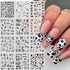 Animal Print Water Nail Decals - Cow and Leopard Designs for Stunning Winter Manicure - 12 Unique Patterns for Creative Nail Art