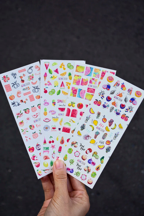 12 Floral Patterns Summer Nail Water Decals - Daffodils, Lilies, and Tulips for Stunning Nail Art Transfers and DIY Manicure Accessories