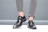 Men Pointed Toe Leather Shoes Slip On Low Heel Footwear