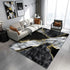 Modern Abstract Marble Area Rug for Living Room and Bedroom Decor
