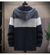 Men's Fleece Knit Sweater Coat with Stripes - Stylish Casual Jackets and Hoodies for Winter and Autumn, Thick Warm Windbreaker Pullovers for Everyday Wear