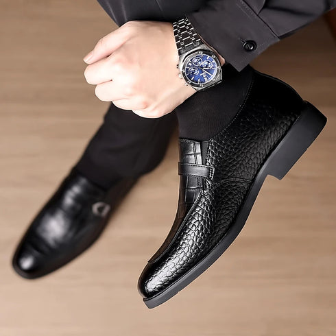 Lightweight Comfortable Urban Business Leather Shoes Casual Footwear for Men