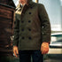 Stylish Men's Casual Woolen Jacket - Solid Color Outerwear for Autumn and Winter Fashion