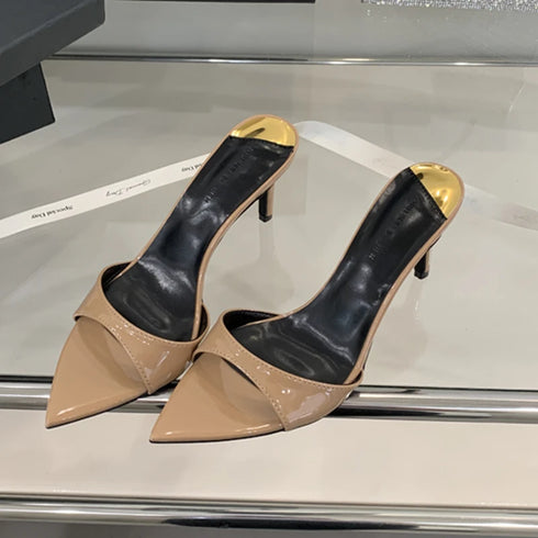Pointed Toe Ankle Strap Gladiator Heels For Women Sandal