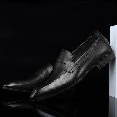 Luxury Handmade Men's Casual Loafer Shoes - Genuine Leather Slip-On Moccasins for Formal and Everyday Occasions