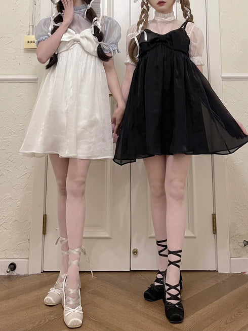 Elegant Chunky Heels Lolita Pumps for Women - Lace-Up Ballet Style Single Shoes for Spring and Autumn Parties, Fashionable French-Inspired Footwear with Square Toe and Super High Heel