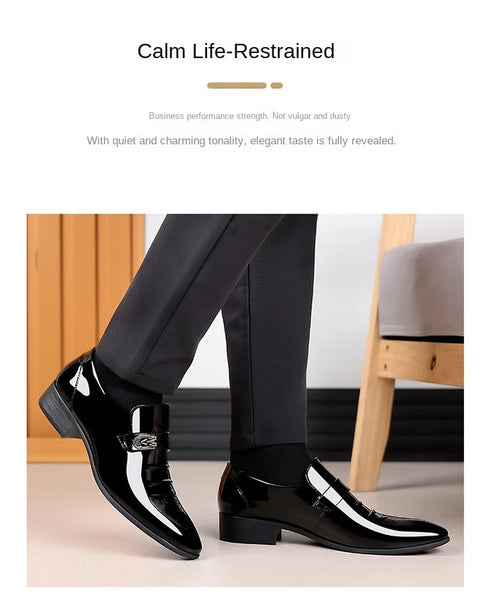 Leather Casual Shoes for Men Office Work and Wedding Oxford Loafers