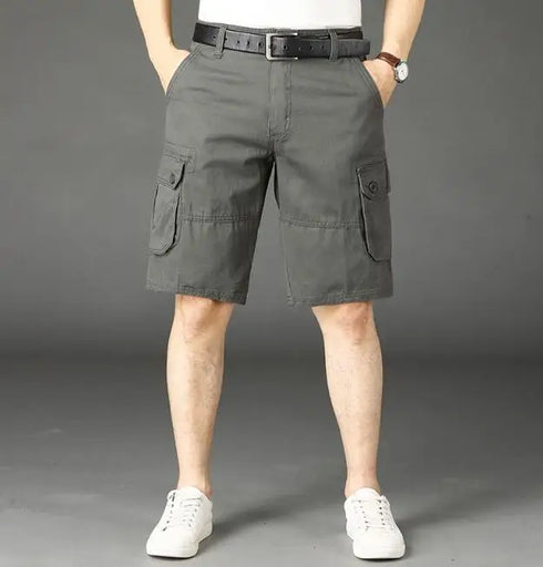 Khaki Half Men's Cargo Shorts Bermuda Designer Jogger Pants