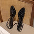 Sexy T Strap Heels For Women Sandals Narrow Band Party