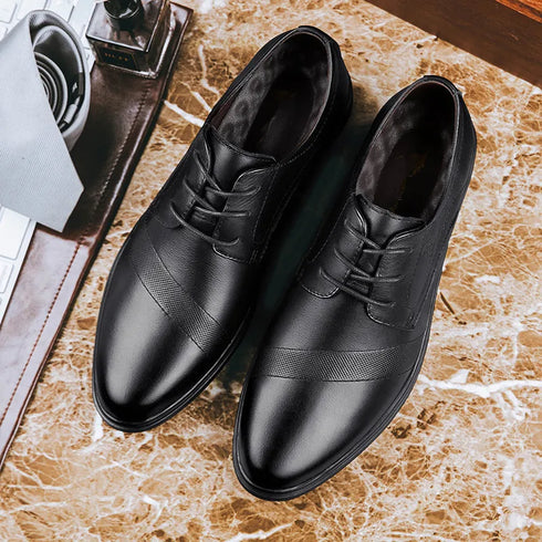 Genuine Leather Casual Business Shoes for Men Leisure Derby Footwear