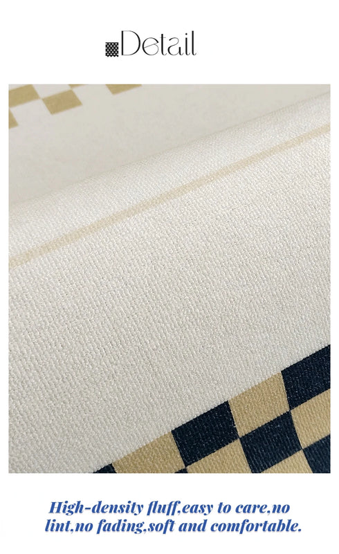 Modern Minimalist Large Area Rug for Living Room and Bedroom Decor