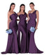 Mermaid Satin Corset Bridesmaid Dress for Wedding Party Gown with Ruched Detailing and Floor Length