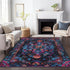 Floral Persian Area Rug Modern Classic Carpet for Living Room and Bedroom Decor