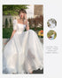 White Sweat Princess Wedding Dress for Banquet Ball Prom