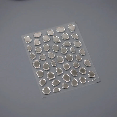 Kawaii Hydrangea 5D Embossed Flower Nail Art Stickers - Self-Adhesive Transfer Decals for Stunning DIY Nail Decoration