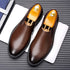 Stylish Men's Oxford Dress Shoes for Business, Weddings, and Office Wear - Elegant Genuine Leather Slip-On Loafers for Casual Occasions