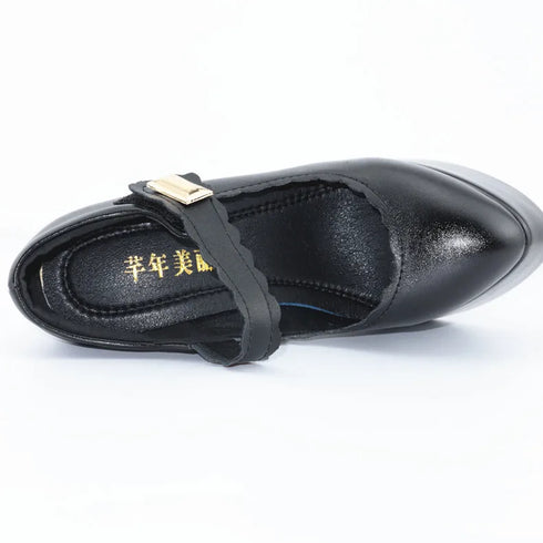 15cm Block High Heels Shoes Thick Platform Women Pumps