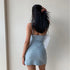 Linen Sundress Casual Summer Comfortable Sexy V Neck Elegant Trendy Women's Dress