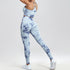 Seamless Tie Dye High Waist Stretch Leggings Set for Women - Perfect for All Seasons and Casual Outfits Inspo