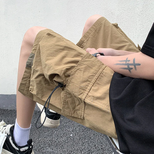 High Street Cargo Shorts For Men Casual Hip Hop Bermuda