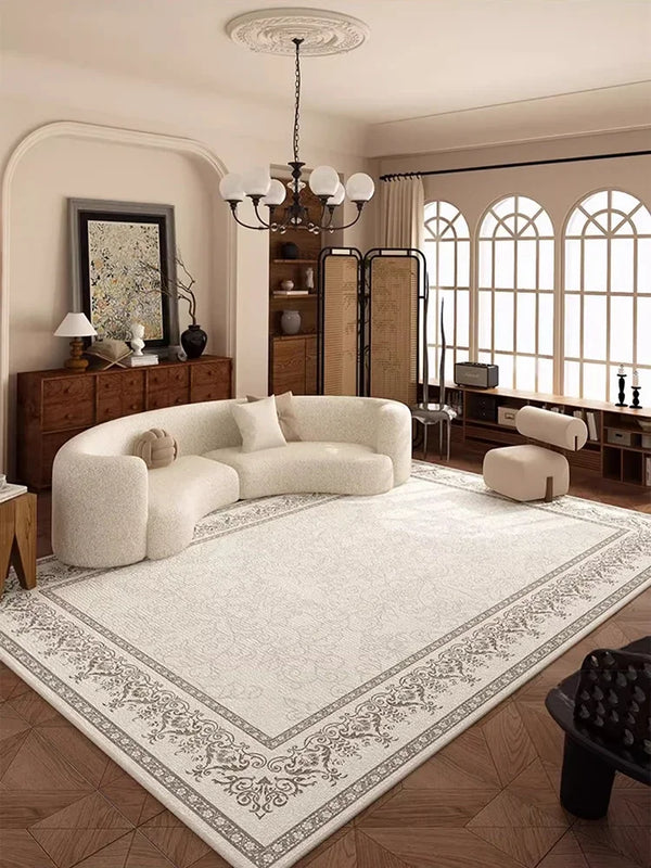 Persian Retro Living Room Carpet Large Size Luxury Rug for Bedroom and Cloakroom Decor