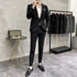 Men's Two-Piece Wedding Suit Business Casual Ensemble with Trousers