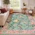 Floral Birds Area Rug for Living Room and Bedroom Decor Soft Non Slip Machine Washable Floor Mat