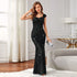 Luxury Off Shoulder Sequined Mermaid Dress Elegant Party Evening Wear