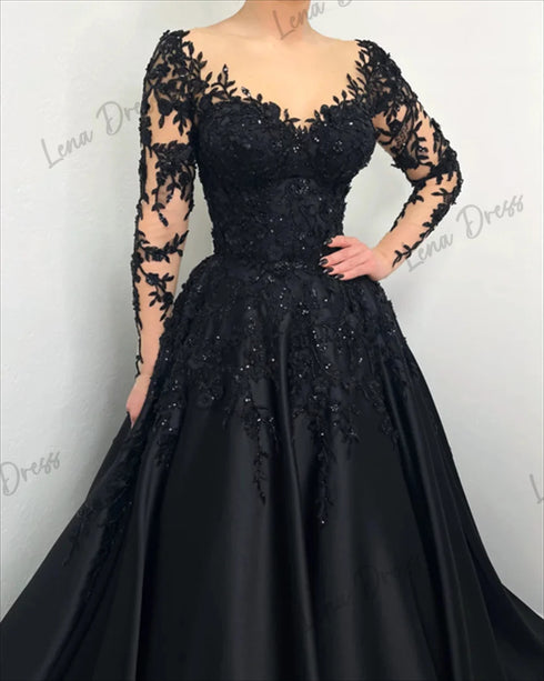Customized Embroidered Lace Evening Dresses for Special Occasions
