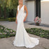 Vintage Sexy V-Neck Beaded Wedding Dresses Mermaid Gowns