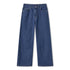 Baggy Dot Print Jeans For Women, Casual Wide Leg Denim Pants With Pockets, Low Rise Comfort Fit