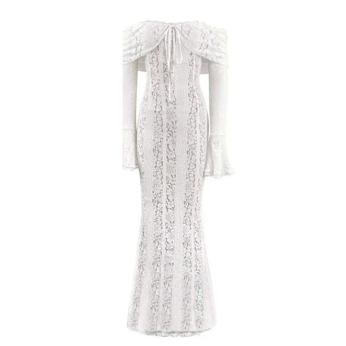 Suninheart White Off The Shoulder Bodycon Dress Wedding Guest Dress for Women