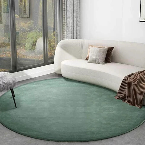 Modern Minimalist Round Carpet for Living Room Soft Plush Rug Home Decor