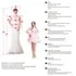 LISER Bohemian Style Long Sleeved Deep V Beach Wedding Dress