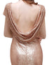 Sequined Bridesmaid Dresses Mermaid Style With Short Sleeves And O Neck For Summer Formal Wedding Party