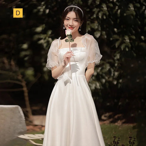 Bridesmaid Dress Floor Length Jersey Gown With Ruched Bow Sweetheart Neckline For Wedding Party Dress
